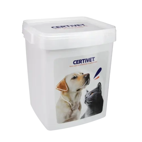 Grand seau de conservation pour croquettes - 33L