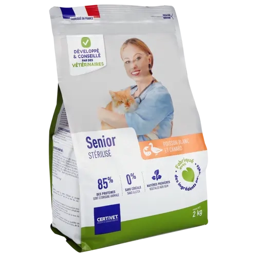 Croquette sans céréales - Chat senior stérilisé Croquette sans céréales - Chat senior stérilisé