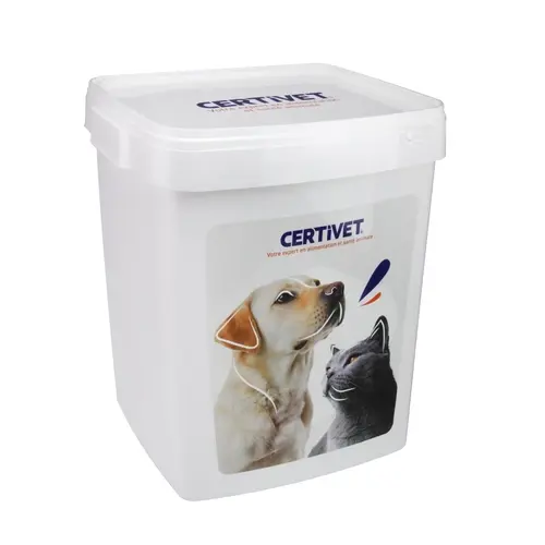 Grand seau de conservation pour croquettes - 33L