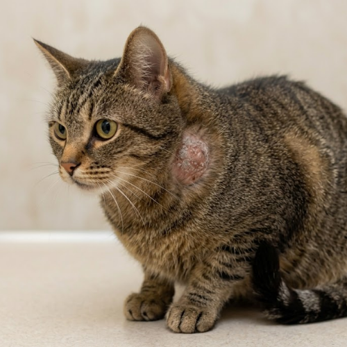 Qu'est-ce qui cause la teigne chez le chat ?